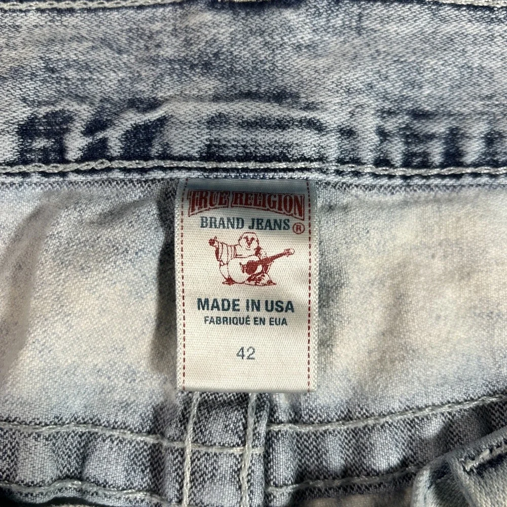 Vintage True Religion Shorts Men's 42 Acid Wash 13